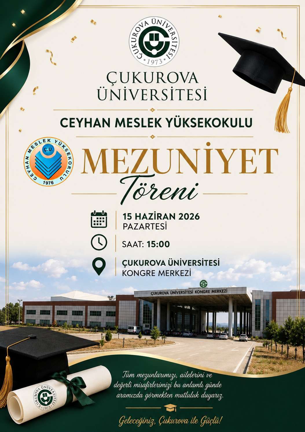 <p style="font-size: 40px; text-align: left;color:Green;">MEZUNİYET TÖRENİMİZ</p>
